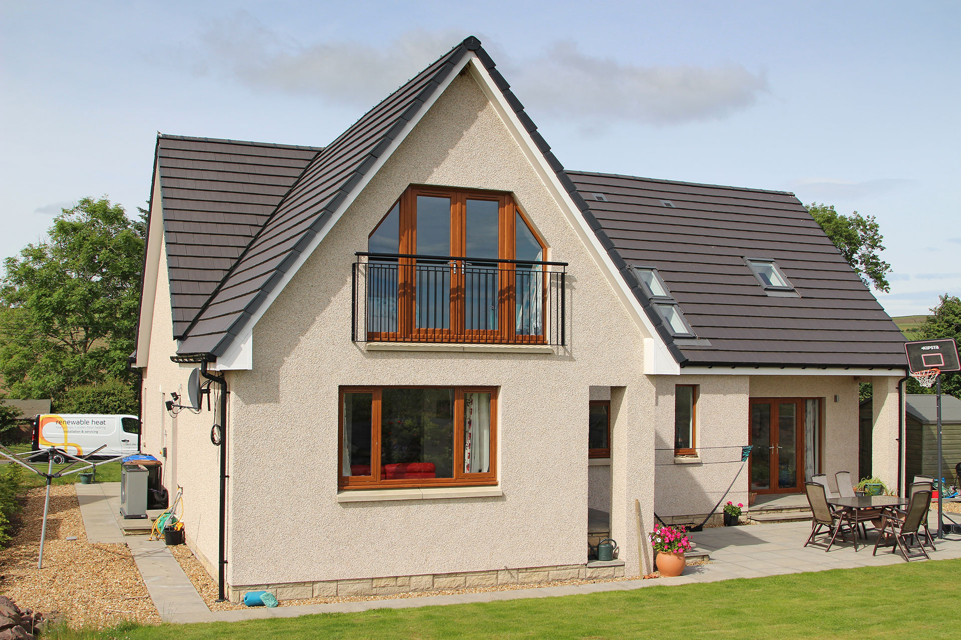 Large rural 5-bedroom home with ground source heat pump