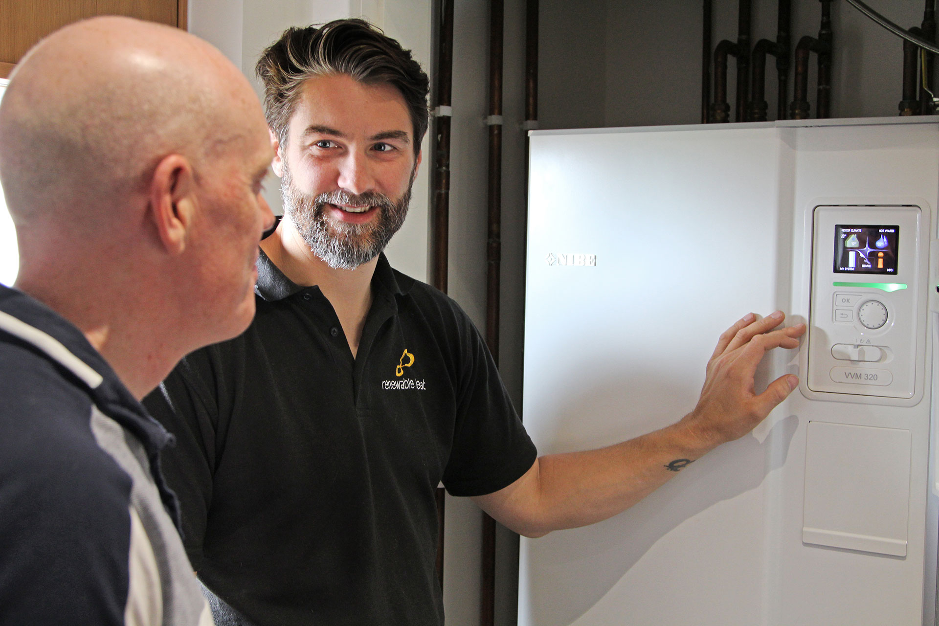 Haddington detached bungalow heat pump install